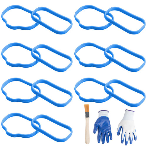 ORAEVY Intake Manifold Gaskets Lower & Upper Gasket Plenum Set Compatible with Dodge Chrysler Jeep 3.6L 184562A 5184331AC #MS97204 MS97205 14pcs