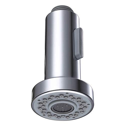 Kitchen Faucet Sprayer Head, Angle Simple Pull Out Sink Faucet Spray Head Nozzle Kitchen Pull Down Faucet Nozzle Spout Replacement Part 2 Functions, Chrome