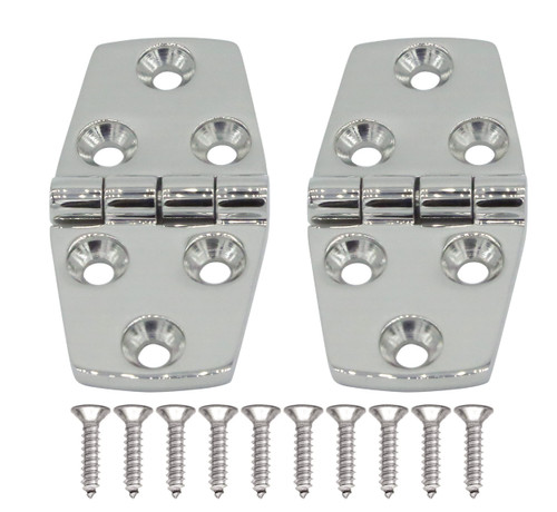 Boat Hinges Stainless Steel 3" x 1.5" Marine Hinges Hatch Flush Strap Door Hinge for Boat, Cabinet, Hatch, RVs of 2 pcs