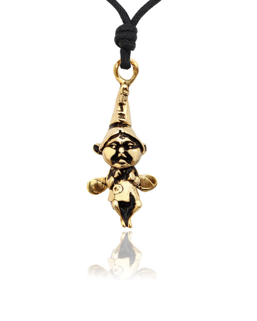 Vietguild Garden Fairy Handmade Brass Necklace Pendant Jewelry Vietguild Garden Fairy Handmade Brass Necklace Pendant Jewelry