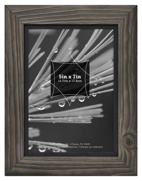 MCS 5x7 Inch Asher Wood Frame, Gray Woodgrain (45944)