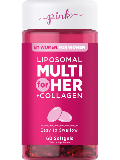 Liposomal Multivitamin for Women | 60 Softgels | Non-GMO & Gluten Free Supplement | with Vitamin D, Zinc, Omega 3 and Collagen | by Nature's Truth