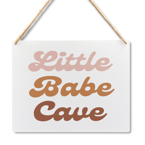 Wall Pediments Little Babe Cave Sign Nursery,Little Babe Cave Boho,Baby Nursery Decor,Nursery Wall Decor,Toddler Bedroom Decor,10x8 Inches