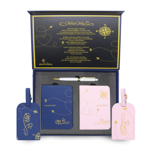 Mr and Mrs Passport Holder and Luggage Tags - Mr and Mrs Passport Covers and Luggage Tags, Passport Cover and Luggage Tag Set, Mr and Mrs Luggage Tag Set, Mr and Mrs Luggage Tags,