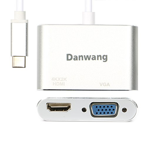 Danwang USB 3.1 Type C to VGA HDMI 4K UHD Converter