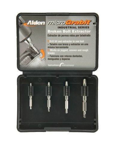 Alden 4507P Micro Grabit Broken Bolt Extractor 4 Piece Kit