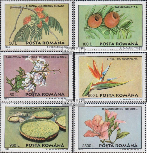 Romania 5129-5134 (Complete.Issue.) 1995 Plants Out Botanical Garden (Stamps for Collectors) Plants / Mushrooms