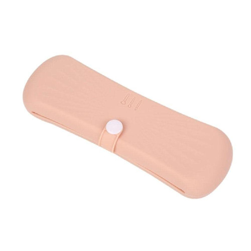 Trendy Makeup Brush Holder Soft and Silky Silicone Cosmetic Brush Box Portable Cosmetic Face Brushes Tools Organizer travel makeup brush holder make up organizer bag cosmetic pouch trendy and