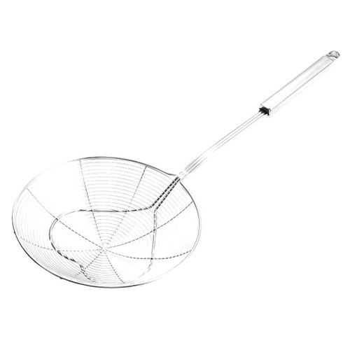 Happyyami Pasta Strainer Pasta Strainer Asian Strainer Ladle Stainless Steel Wire Skimmer Spoon with Handle for Kitchen Frying Food, Pasta, Spaghetti, Noodle Stainless Colander Mesh Strainer