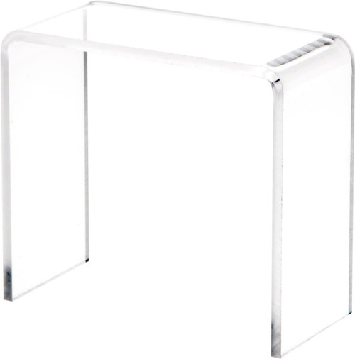 Plymor Clear Acrylic Vertical Rectangular Display Riser, 3" H x 3" W x 1.5" D (3/32" Thick)
