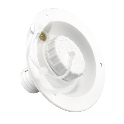 Thetford|B&B Molders RV Replacement Parts and Accessories Camper Gravity Water Inlet Fill Dish Polar White PN 94247
