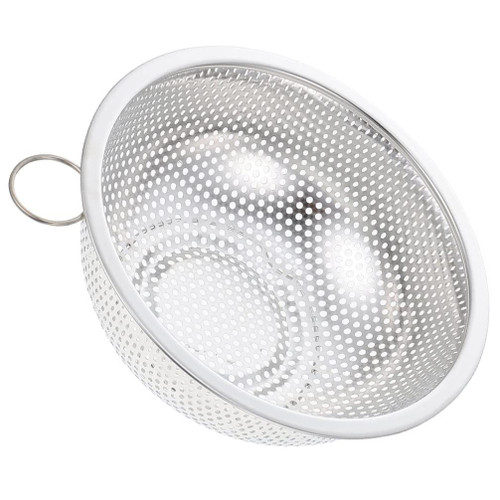 SHERCHPRY Fruit Drain Basket Stainless Steel Washing Basket Mesh Strainer Rice Washing Bowl Strainer Colander Vegetable Drain Basket for Kitchen