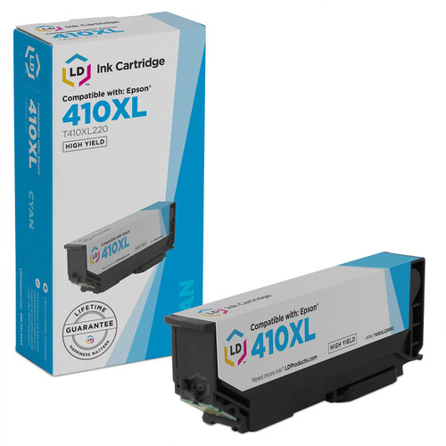 LD Remanufactured Ink Cartridge Replacement for Epson 410XL T410XL220 High Yield (Cyan) LD Remanufactured Ink Cartridge Replacement for Epson 410XL T410XL220 High Yield (Cyan)