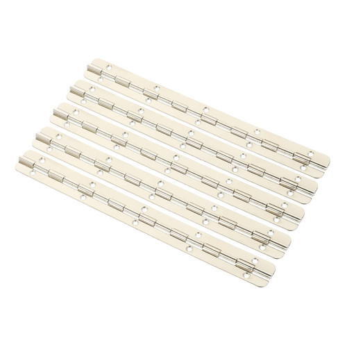 Baluue 5pcs Box Piano Hinge Mini Jewelry Box Kitchen Cabinet Door Hinges Cabinet Hinge Small Hinges Table Hinge Box Hinges Chest Hinges Continuous Hinge Hinges Small Cupboard Iron Silver