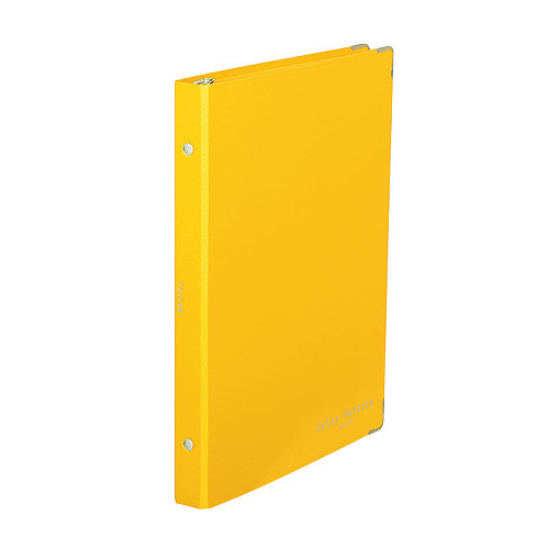 Kokuyo Color Palette Metal Round Ring Binder, B5-S, 26 Holes, Up to 100 Sheets, 5 Colorful Tab Dividers, Middle Vertical Type, Yellow, Japan Import (RU-311-7)