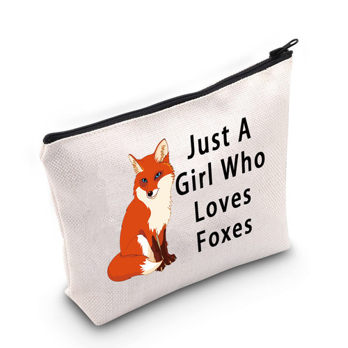 JNIAP Fox Cosmetic Bag Fox Lover Gift Loves Foxes Makeup Pouch Fox Animal Travel Toiletry Bag (Loves Foxes Bag) JNIAP Fox Cosmetic Bag Fox Lover Gift Loves Foxes Makeup Pouch Fox Animal Travel Toiletry Bag (Loves Foxes Bag)