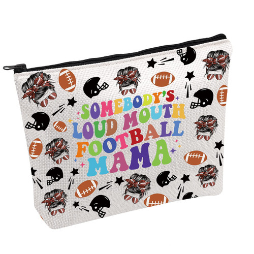 FOTAP Football Mama Gift Football Mama Makeup Bag Football Mom Cosmetic Bag Football Mom Life Zipper Pouch Mother's Day Gift Football Lover Gift (Football Mama) FOTAP Football Mama Gift Football Mama Makeup Bag Football Mom Cosmetic Bag Football Mom Life Zipper Pouch Mother's Day Gift Football Lover Gift (Football Mama)