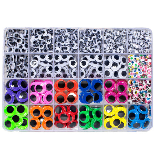 1700pcs Googly Wiggle Eyes Self Adhesive, for Craft Sticker Eyes Multi Colors and Sizes for DIY by ZZYI 1700pcs Googly Wiggle Eyes Self Adhesive, for Craft Sticker Eyes Multi Colors and Sizes for DIY by ZZYI
