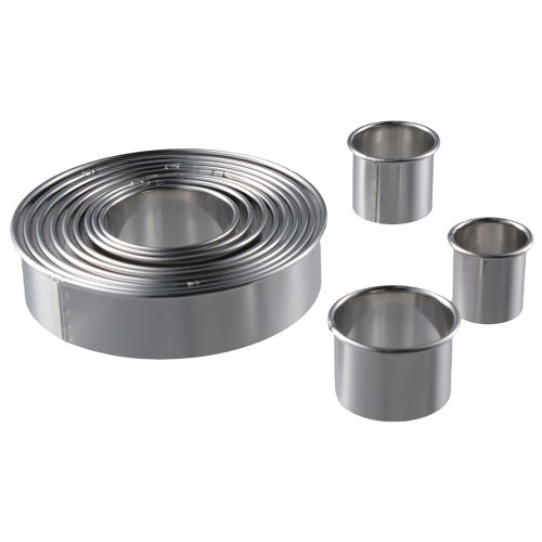 hobbyme Stainless Steel Round Cake Mold Baking Mousse Ring Kitchen Cutter DIY Cake Ring Tools Tools Pizza Cooking Cookie