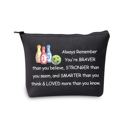 MBMSO Bowling Gifts Makeup Bag Bowling Lover Gifts for Bowlers Women Bowling Travel Bag Cosmetic Bag Zipper Pouch (Bowling bag black) MBMSO Bowling Gifts Makeup Bag Bowling Lover Gifts for Bowlers Women Bowling Travel Bag Cosmetic Bag Zipper Pouch (Bowling bag black)
