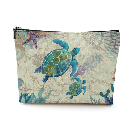 DJHUNG Sea Turtle Gifts Cosmetic Bag Makeup Bag Ocean Sea Turtle Starfish Decor Stuff Friendship Gifts for Women Best Friend Sister Daughter Bestie Niece Aunt Mom Wife Birthday Christmas DJHUNG Sea Turtle Gifts Cosmetic Bag Makeup Bag Ocean Sea Turtle Starfish Decor Stuff Friendship Gifts for Women Best Friend Sister Daughter Bestie Niece Aunt Mom Wife Birthday Christmas