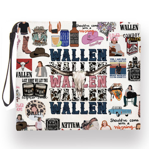 TBT Inspired Make Up Bag Cosmetic Bag for Women Western Country Music Lover Gift Merch Vintage Cute Cowgirl Graphic Cowboy Skull Bag for Friends Female Birthday Christmas TBT Inspired Make Up Bag Cosmetic Bag for Women Western Country Music Lover Gift Merch Vintage Cute Cowgirl Graphic Cowboy Skull Bag for Friends Female Birthday Christmas