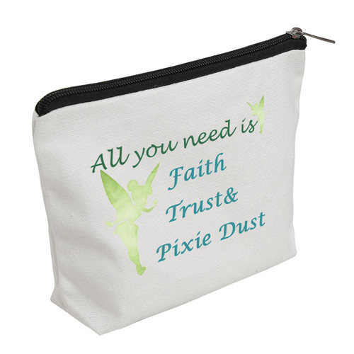 WZJHCL Fairy Tale Survival Kit All You Need Is Faith Trust Pixie Dust Travel Pouch Fairy Lover Toiletry Cosmetic Makeup Bag Fairy Pixie Gift (Pixie dust) WZJHCL Fairy Tale Survival Kit All You Need Is Faith Trust Pixie Dust Travel Pouch Fairy Lover Toiletry Cosmetic Makeup Bag Fairy Pixie Gift (Pixie dust)