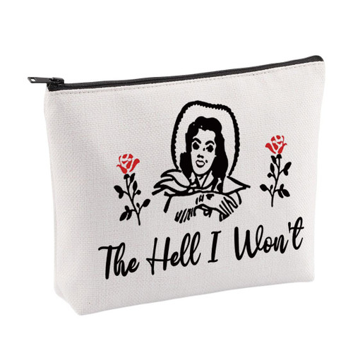 VAMSII Western Makeup Bag for Women Western Rodeo Travel Zipper Pouch Country Girl Gifts Cowgirl Gifts Toiletry Bag The Hell I Won't VAMSII Western Makeup Bag for Women Western Rodeo Travel Zipper Pouch Country Girl Gifts Cowgirl Gifts Toiletry Bag The Hell I Won't