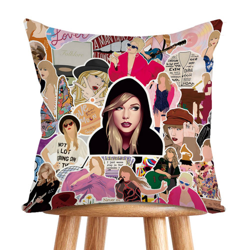 SUNFYCN Taylor Pillow Covers, Swiftie Merch, Albums, ERAS Tour Inspired Pillowcase for TS Fans, Singer's Merchandise Music Lover Gifts Red Speak Now Folklore Midnights Reputation13P056