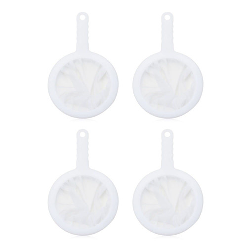 200Mesh Fine Mesh Strainer 4PCS Kitchen Nylon Mesh Filter Spoon For Soy Milk Coffee Milk Yogurt 200Mesh Fine Mesh Strainer 4PCS Kitchen Nylon Mesh Filter Spoon For Soy Milk Coffee Milk Yogurt