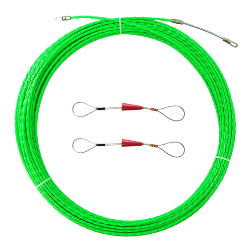 VGongTech 20M 66ft Cable Puller Kit Through Wall Fish Tape 4mm PET Electrical Cable Puller Wire Guide Device Threader Duct Rodder Fish Cable Fastener