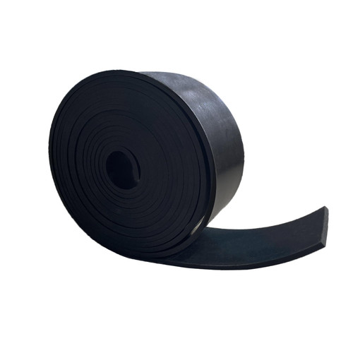 Solid Rubber Strips 1/8 (.125)" Thick X 2" Wide X 10'Long, Solid Rubber Sheet for Anti-Slip Pads, Flooring, Seals, Crafts, Anti-Vibration, Gaskets DIY