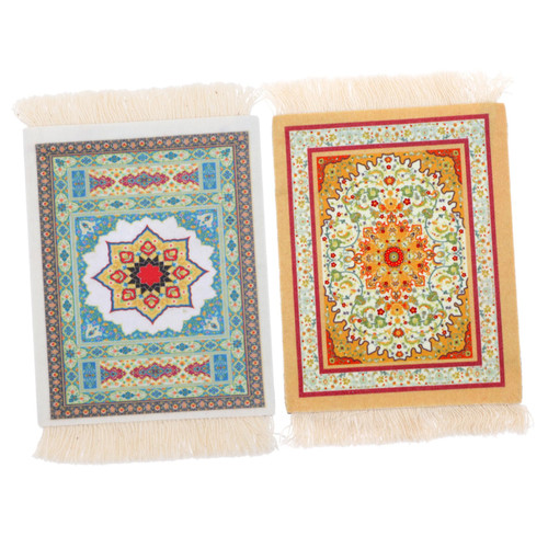 2pcs Coaster Woven Coasters Round Braided Rug Round Woven Placemats Weave Table Pads Cup Coaster Coffee Cup Pads Retro Tassel Coaster Home Table Mat Non- Coaster Colorful 2pcs Coaster Woven Coasters Round Braided Rug Round Woven Placemats Weave Table Pads Cup Coaster Coffee Cup Pads Retro Tassel Coaster Home Table Mat Non- Coaster Colorful