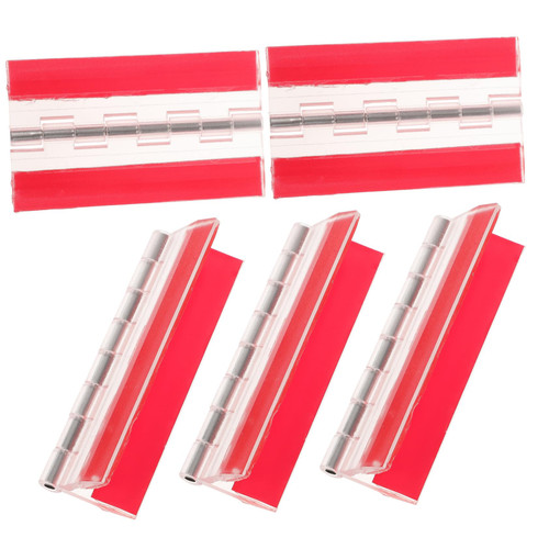 Angoily 5pcs self-Adhesive Hinge Piano Hinges Cabinet Door Hinge Mini Hinges Adhesive Hinges Table Hinge Locking Hinge Acrylic Flush Hinges Door Hinges Butt Hinges for Cabinet Doors Small