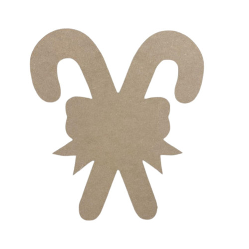 Christmas Candy Canes Unfinished Cutout, Wooden Shape, DIY Craft