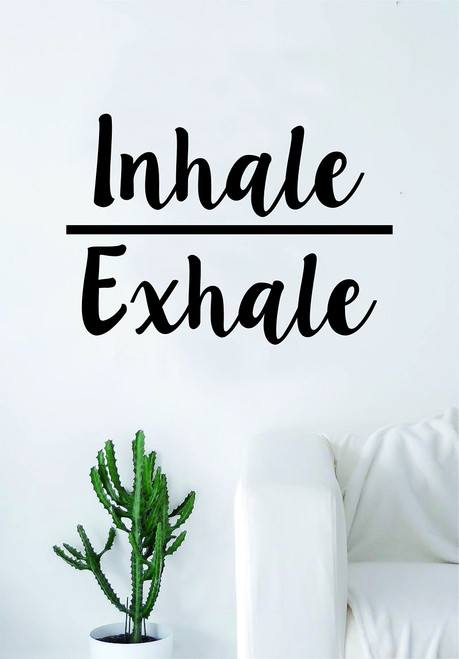 Inhale Exhale Quote Decal Sticker Wall Vinyl Art Decor Namaste Yoga Mandala Om Meditate Zen Buddha Lotus Inhale Exhale Quote Decal Sticker Wall Vinyl Art Decor Namaste Yoga Mandala Om Meditate Zen Buddha Lotus