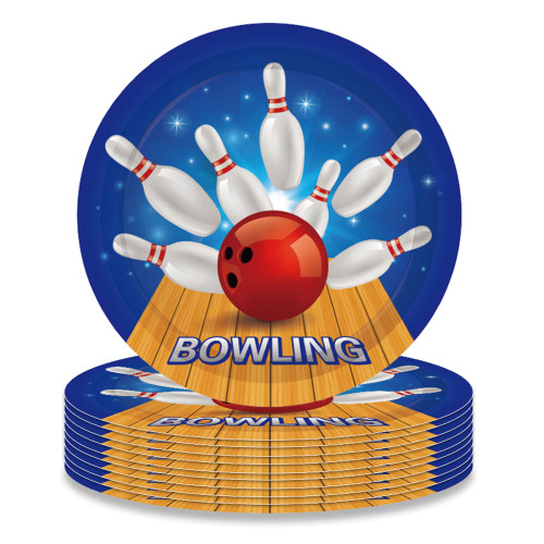 24 Pcs 7" Bowling Party Plates Sport Party Theme Birthday Supplies Decorations Disposable Paper Dessert Round Plates for Wedding Baby Shower Birthday 24 Pcs 7" Bowling Party Plates Sport Party Theme Birthday Supplies Decorations Disposable Paper Dessert Round Plates for Wedding Baby Shower Birthday