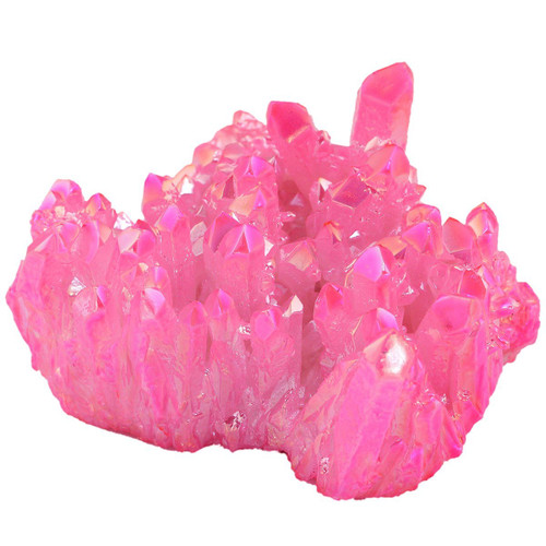 Rockcloud Healing Crystal Natural Titanium Coated Fuchsia Rock Quartz Cluster Geode Druzy Home Decoration Gemstone Specimen Rockcloud Healing Crystal Natural Titanium Coated Fuchsia Rock Quartz Cluster Geode Druzy Home Decoration Gemstone Specimen