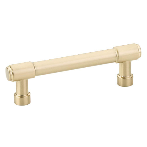Emtek Jasper Pull Available in 7 Sizes in 6 Finishes - 86686US4 - (Center to Center 3 1/2", Satin Brass - US4)
