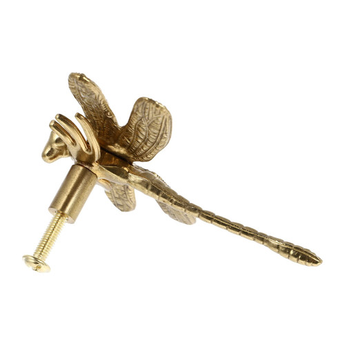 Happyyami Brass Cabinet Pulls Brass Cabinet Pulls Dresser Drawer Knobs 1pc Single-Hole Door Knob Decorative Cabinet Handle Dragonfly Shaped Knob Brass Cabinet Knobs Drawer Handles Drawer Handles