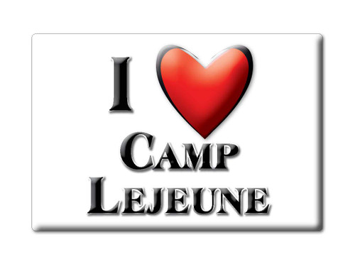 Camp Lejeune Fridge Magnet North Carolina (NC) Magnets USA Souvenir I Love Gift (VAR. Normal)