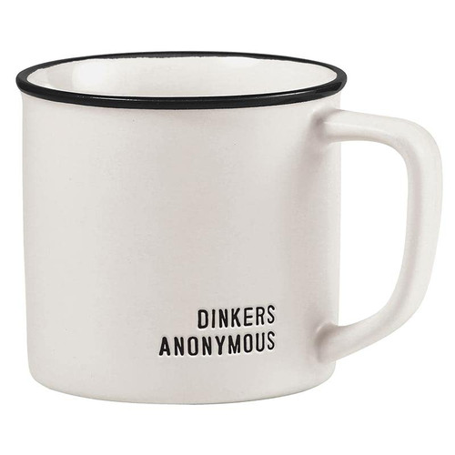Santa Barbara Design Studio Pickleball Gift Coffee Cup Lili + Delilah Stoneware Coffee Mug, 16-Ounce, Dinkers Anonymous