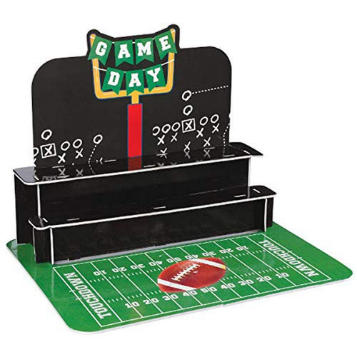 Amscan Football Treat Stand Stand-19 Multicolor-1 Pc, 19 1/4" H x 15 1/2" W x 14 1/2" D