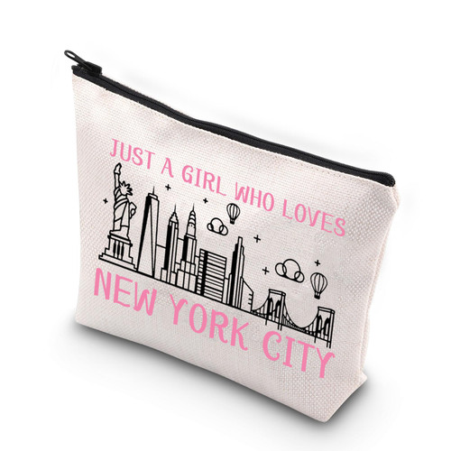 XYANFA New York City Makeup Bag New York Girls Trip Gifts NYC Souvenir Gifts NYC Gift Travel Bag Who Loves New York City Cosmetic Bag (WHO LOVES NEW YORK CITY) XYANFA New York City Makeup Bag New York Girls Trip Gifts NYC Souvenir Gifts NYC Gift Travel Bag Who Loves New York City Cosmetic Bag (WHO LOVES NEW YORK CITY)
