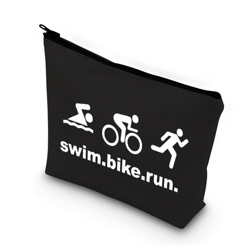 BDPWSS Triathlon Gifts Swim Bike Run Cosmetic Makeup Bag Travel Pouch For Women Triathlete Inspirational Gift Triathlon Lover Gift (swim bike run bl) BDPWSS Triathlon Gifts Swim Bike Run Cosmetic Makeup Bag Travel Pouch For Women Triathlete Inspirational Gift Triathlon Lover Gift (swim bike run bl)