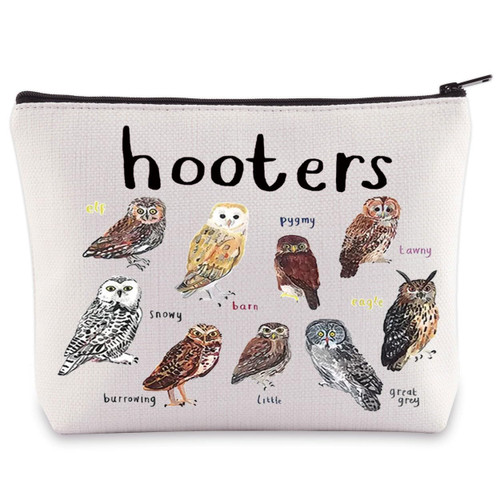 BWWKTOP Hooter Owl Makeup Bag Shags Hooter Lover Gifts Hooter Owl Makeup Zipper Pouch Bag Hooter Watcher Gifts (hooters)