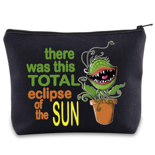 BWWKTOP Little Shop Of Horrors Cosmetic Makeup Bag Broadway Musical Fans Gift There Was This Total Eclipse Of The Sun Makeup Zipper Pouch Bag Broadway Musical Merchandise (TOTAL eclipse) BWWKTOP Little Shop Of Horrors Cosmetic Makeup Bag Broadway Musical Fans Gift There Was This Total Eclipse Of The Sun Makeup Zipper Pouch Bag Broadway Musical Merchandise (TOTAL eclipse)