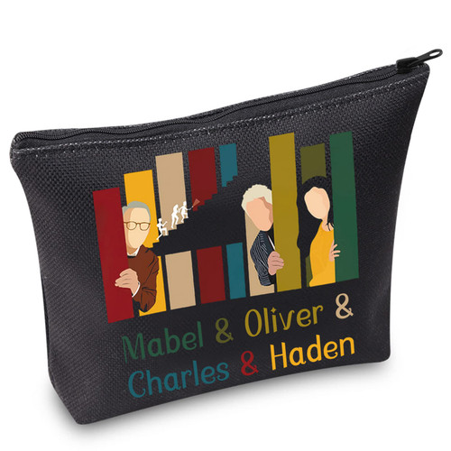 BWWKTOP Murders Building Cosmetic Makeup Bag TV Show Series Fans Gift Mabel & Oliver & Charles & Haden Makeup Zipper Pouch Bag (Mabel & Oliver)