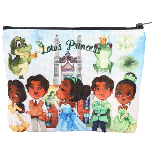 BWWKTOP Princess Tiana Cosmetic Makeup Bag Princess Tiana Fans Gifts Lotus Princess Tiana Makeup Zipper Pouch Bag (lotus princess) BWWKTOP Princess Tiana Cosmetic Makeup Bag Princess Tiana Fans Gifts Lotus Princess Tiana Makeup Zipper Pouch Bag (lotus princess)