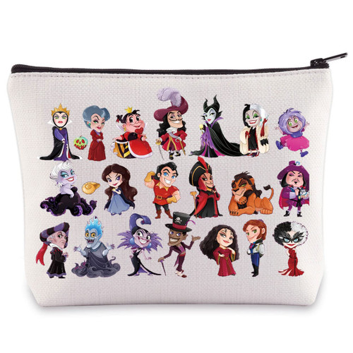 BWWKTOP Villains Group Character Cosmetic Makeup Bag Villains Witch Fans Gift Ursula & Cruella & Gaston & Jafar Villains Zipper Pouch Bag Villains Movie Merchandise (Villains Character) BWWKTOP Villains Group Character Cosmetic Makeup Bag Villains Witch Fans Gift Ursula & Cruella & Gaston & Jafar Villains Zipper Pouch Bag Villains Movie Merchandise (Villains Character)